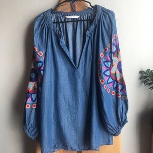 Zara Embroidered Top